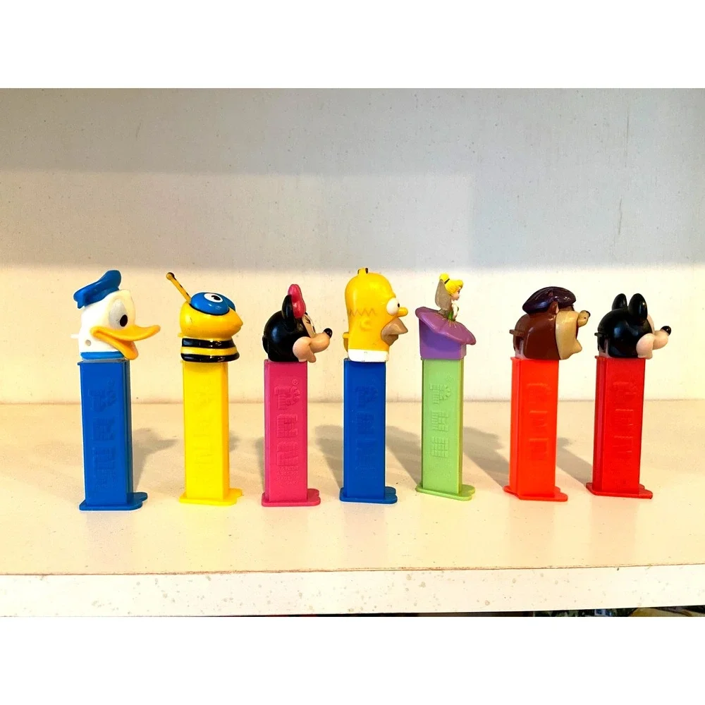 Lot of 7 Vintage PEZ Dispensers Vintage Retro Collection Donald Duck Hungary‎